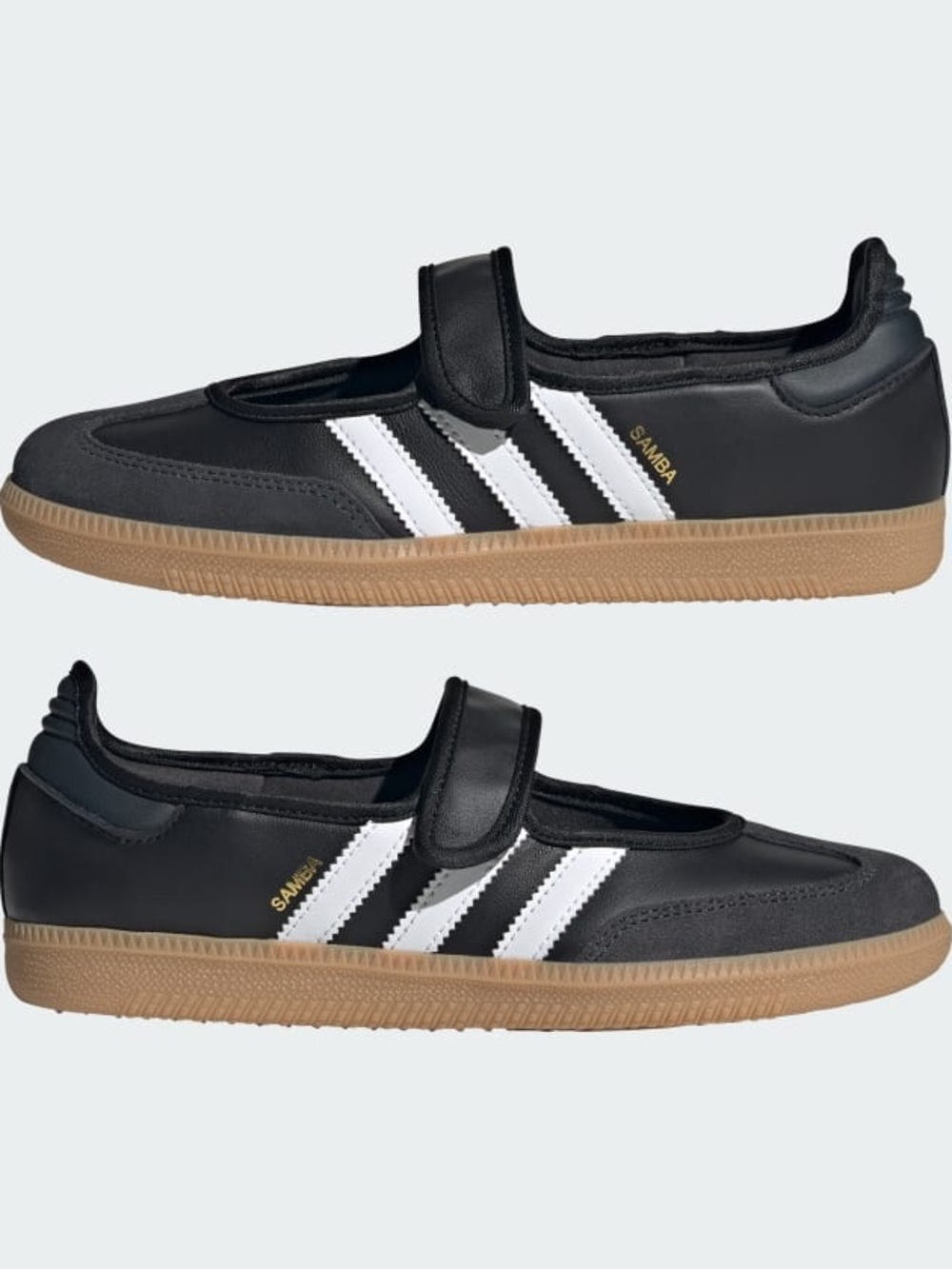 adidas Samba Mary Jane Sneakers in Black, White & Gum